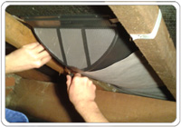 Fitting an internal roof vent