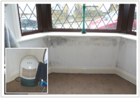 Dehumidifiers are not an effective solution for condensation and mould problems